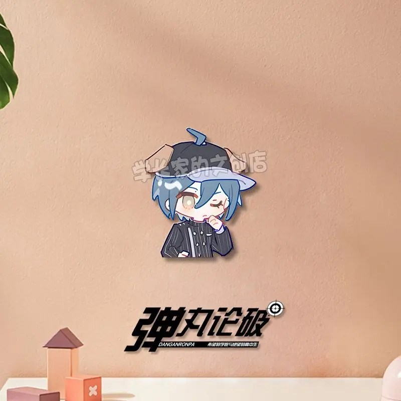 8PCS Anime Danganronpa Badge Brooch Pin Kirigiri Kyoko Hinata Hajime Clothes Backpack Decoration Lapel Personalized Chest Tag