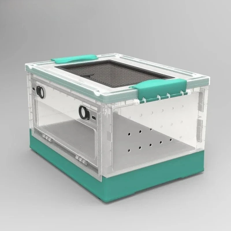 Folding Feeding Box Hedgehog Honey Bag Flying Squirrel Horned Frog Pet Snake Spider Hermit Crab Hamster Rutin Chicken Cage