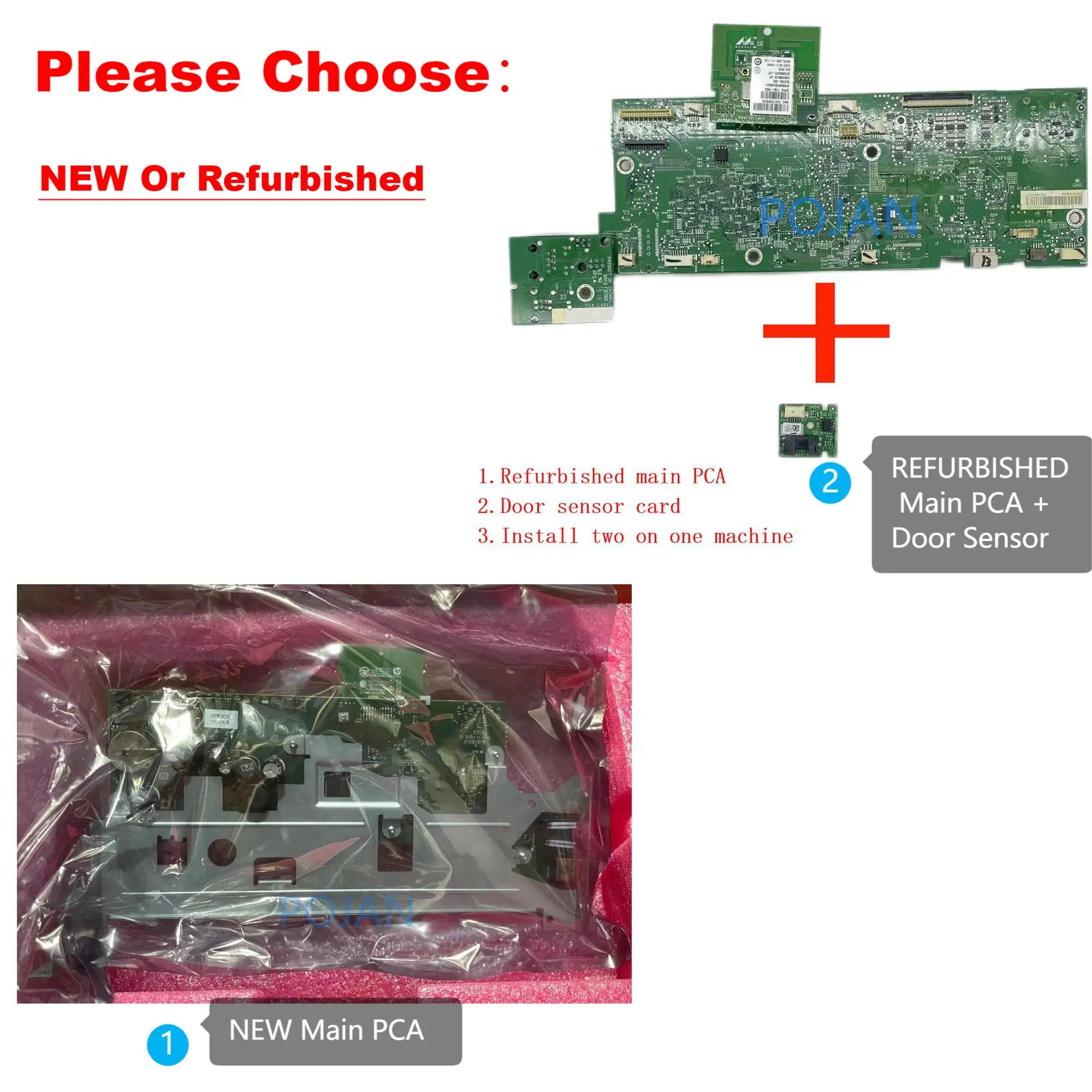 

Choose NEW or Refurbished CQ891-67026 Main PCA Board CQ891-67019 For Designjet T120 Formatter #711 Printhead Plotter Part POJAN