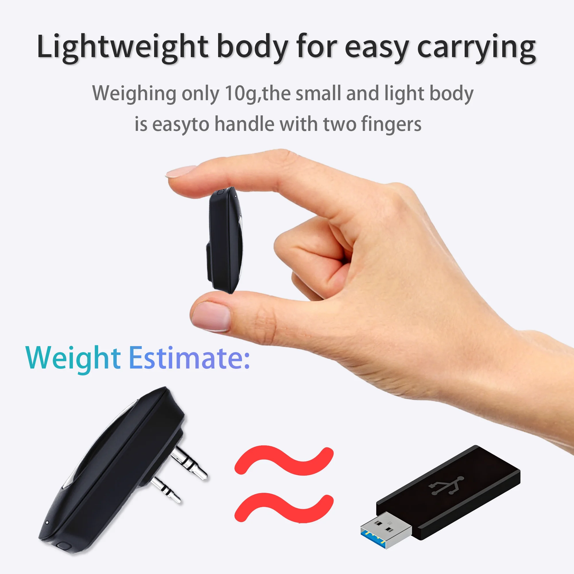 Bluetooth Walkie Talkie Programmer BT-1AD | App-Controlled Radio Frequency Writer | USB-C Rechargeable Adapter