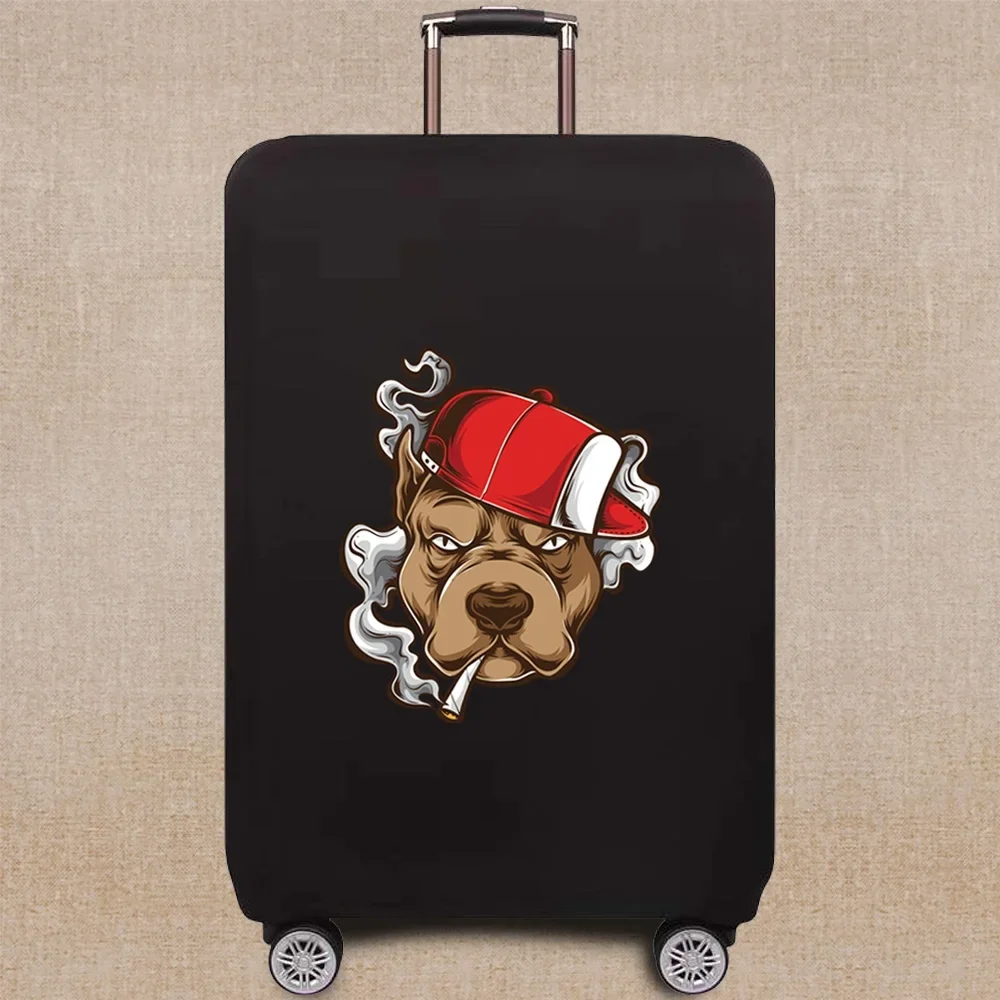 Suitcase Cover Luggage Case Suitcase Protective Cover Travel Cute Dog Pattern SeriesElastic Luggage Dust Cover 18-32 Suitcase