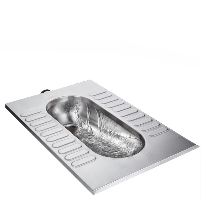 

Squatting toilet flushing around 304 stainless steel squatting pit, prison stainless steel squatting toilet