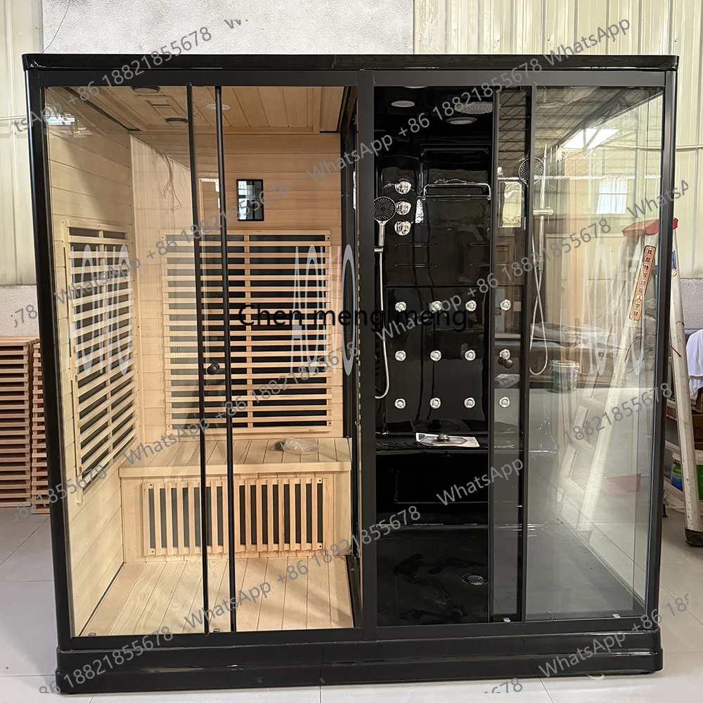 Customization.Dry Steam Indoor Steam Infrared Sauna Outdoor Home Sauna Dry Spa Rooms Hammam Shower Steam Cabin Infrared Sauna Ou