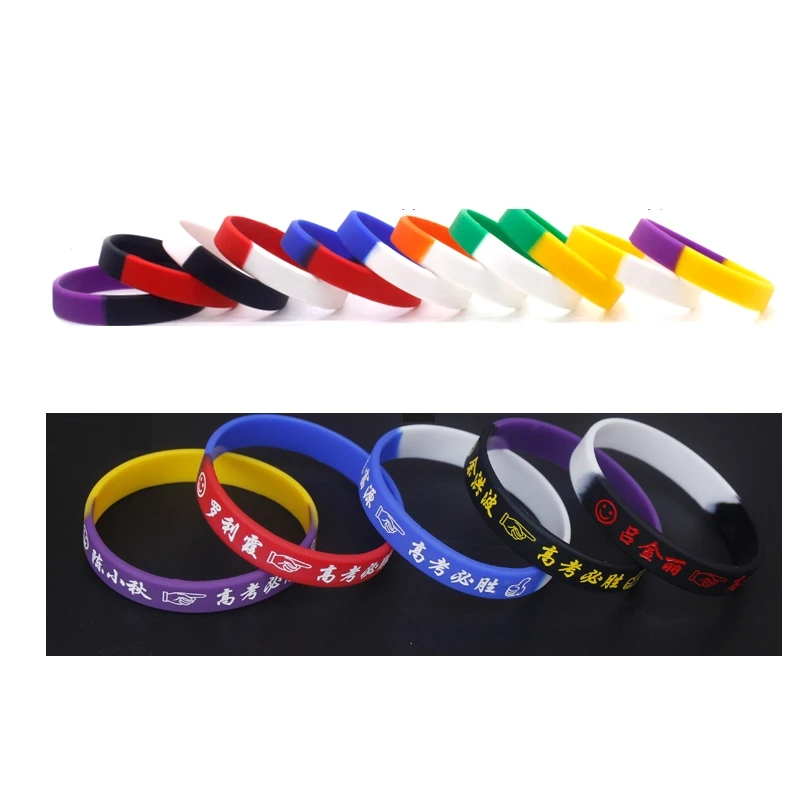 1 Stück graviert personal isierte benutzer definierte Armband sos id Armband Telefon nummer Silikon DIY Band für Geburtstags feier Ereignisse Anti-Lost – Detail 19