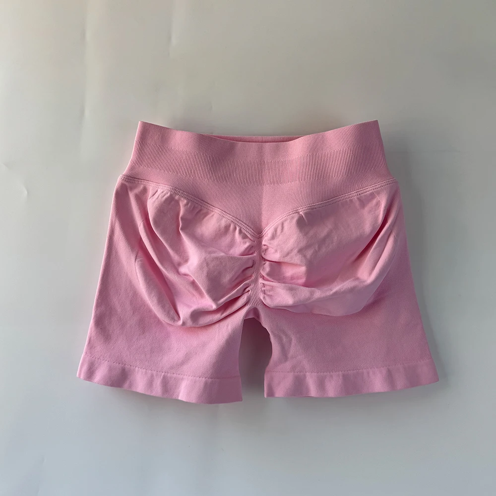 

Summer 4.5' Waist Women's Yoga Shorts Breathable Fitness Butt Lift Sports Running Shorts Cycling Push-Up Workout Gym Shorts