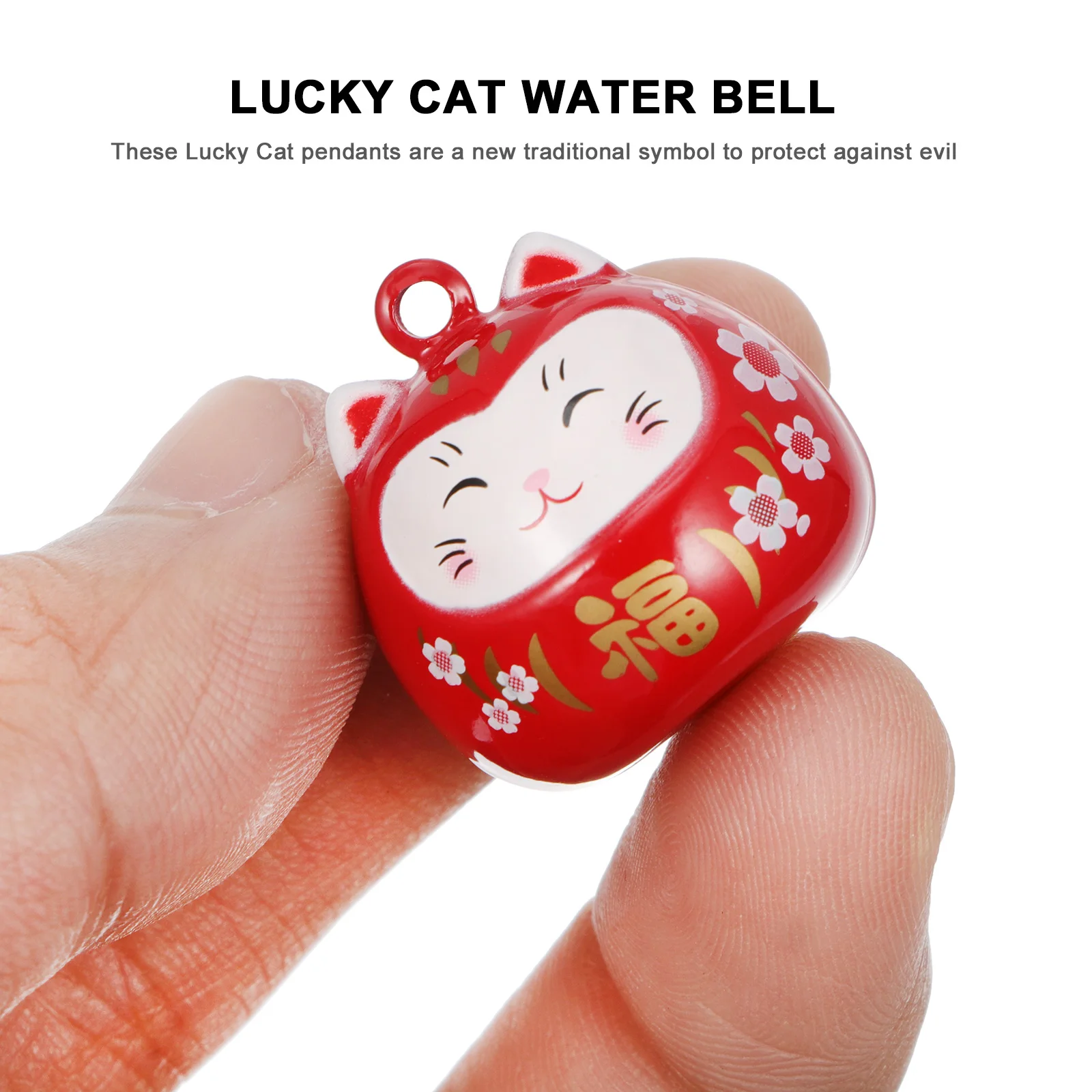 

5 pcs Copper Fortune Cat Pendant Adorable Home Decor Car naments Copper Accessories Not Rusty Creative Bracelet Stylish Earring