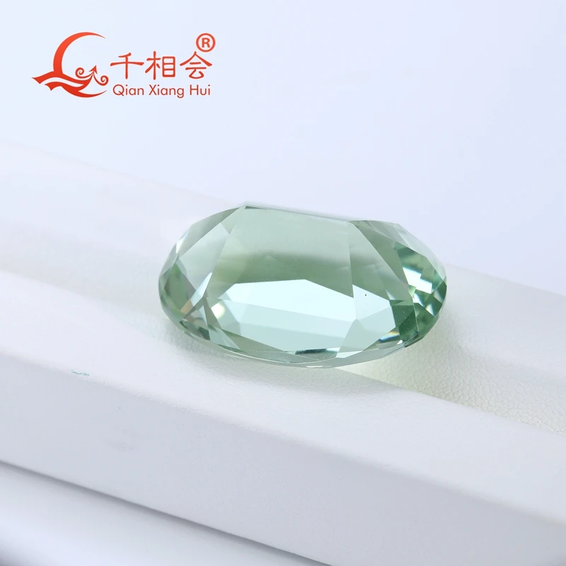 51.65ct 38ct oval shape Natural Green Quartz Decoration Gifts Loose Gemstone GTC certificated