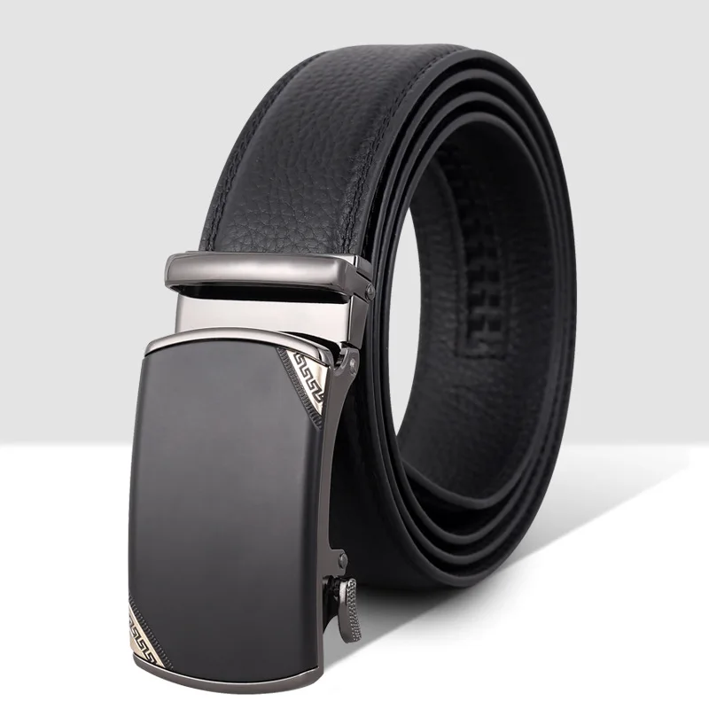 

Mens belts, Head layer cowhide automatic buckle belt, cowhide pants with belt, Jeans belt pairing Fashion and leisure