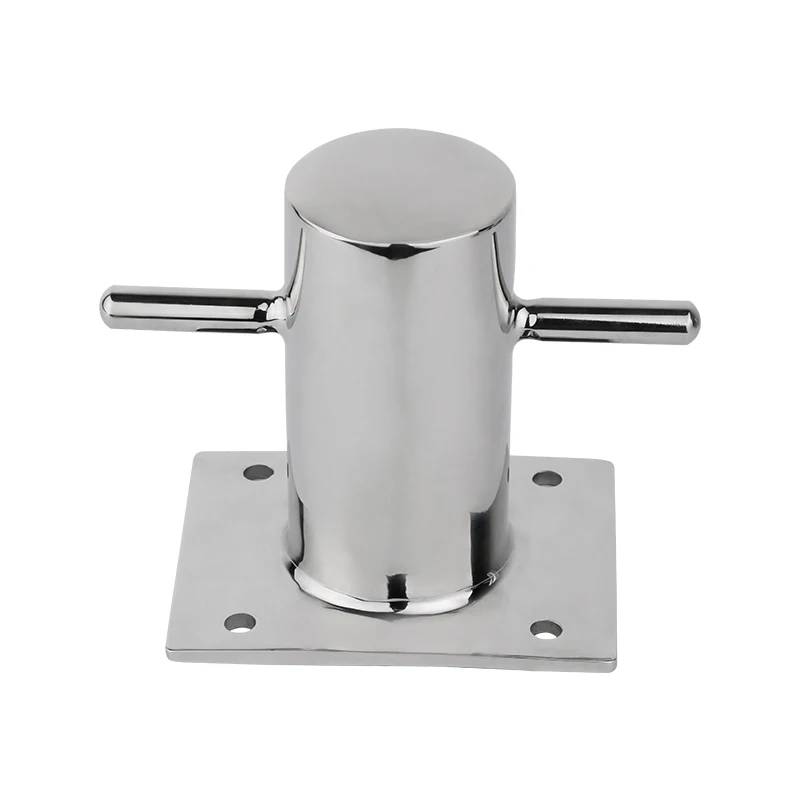 AndyMarine Heavy 316 Stainless Steel Boat Single Bollards Mooring Bollard Marine Hardware Yacht Mooring Cleat