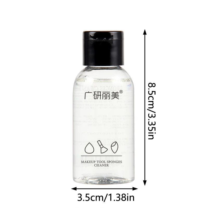 Makeup Brush Cleaner Solution Makeup Brush Shampoo Puff Cleaning Solution Remover Quickly Liquid Makeup Brush Cleaner 50ml