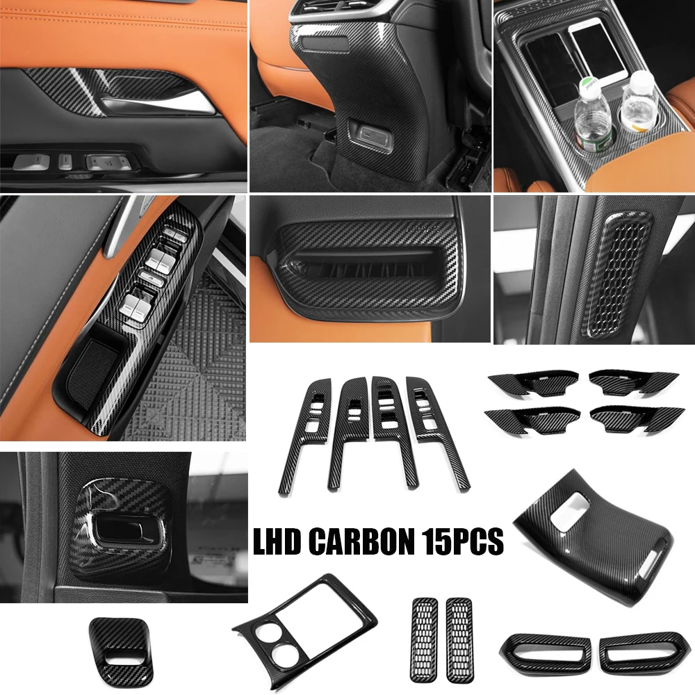 

ABS carbon For X Peng xpeng G9 2022 2023 Interior accessories Window Glass Lift Switch Panel gear shift panle AC vent cover ﻿