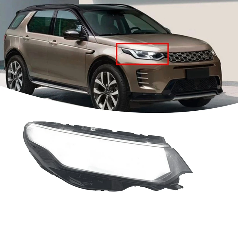 NEW-Car Headlight Cover Transparent Lampshade Caps Head Light Lamp Shell For Land Rover Discovery Sport 2020-2022