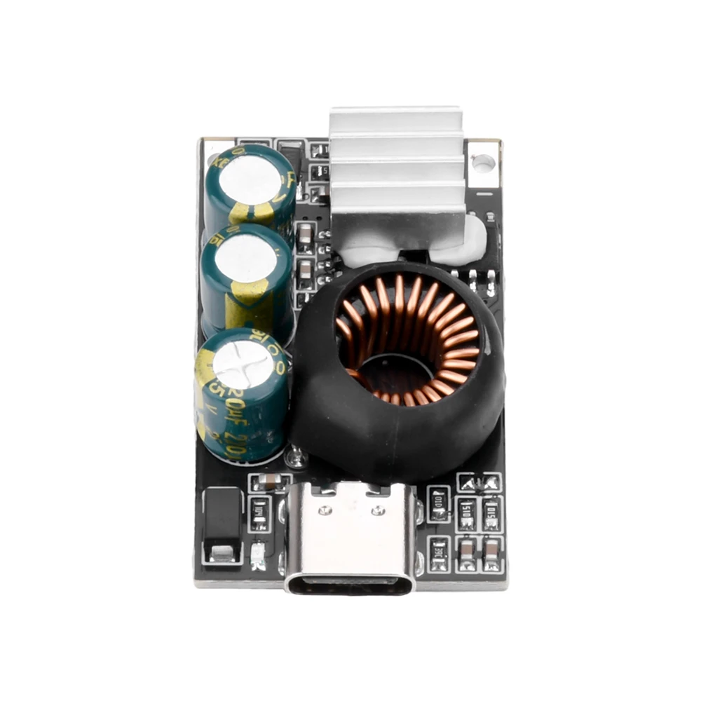 PD65W Fast Charging Module Type-C Mobile Charging Pad Fast Charging Car DIY Modification Module DC 10-30V to 5V/9V/12V/15V/20V