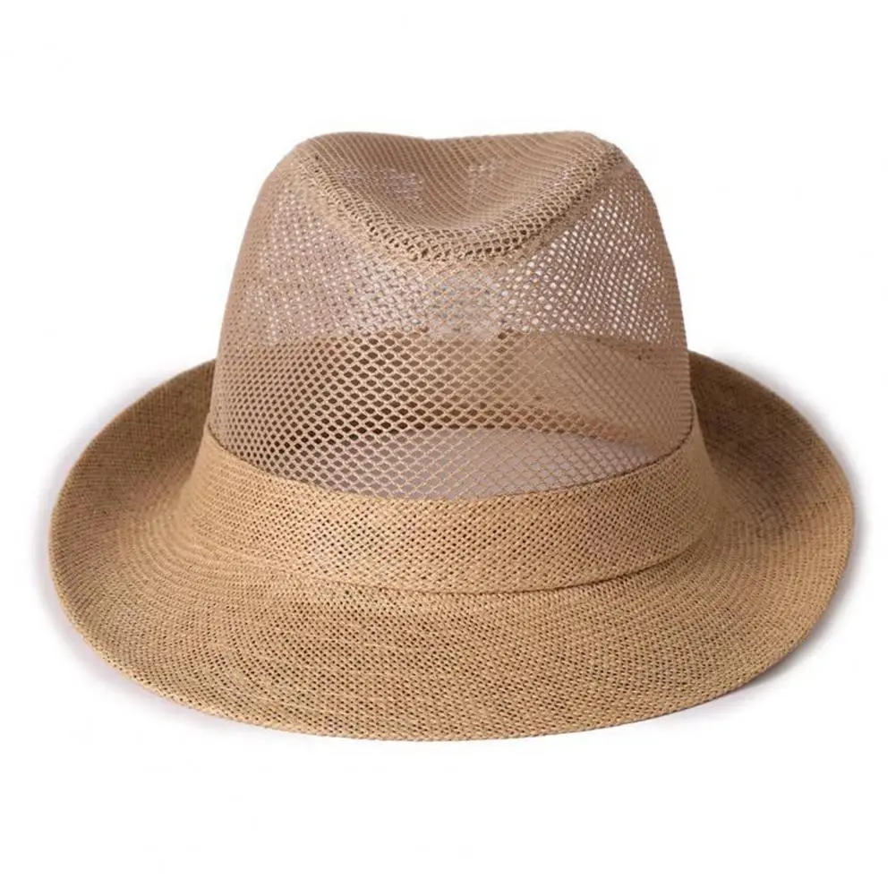 Outdoor Fishing Hat Men's Breathable Sun Hat Mesh Wide Brim Fishing Cap Lightweight Foldable Outdoor Hat for Summer for Elderly 6