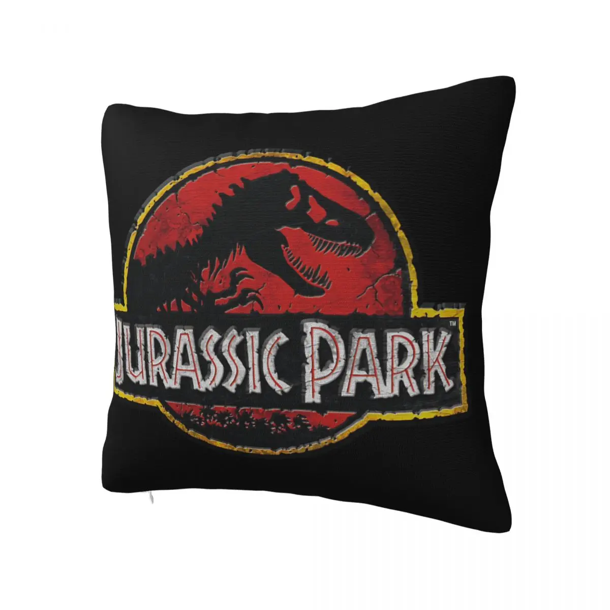 Jurassic Park Stone Logo Pillowcase Printed Polyester Cushion Cover Decor Pillow Case Cover Bedroom Zipper 45*45cm