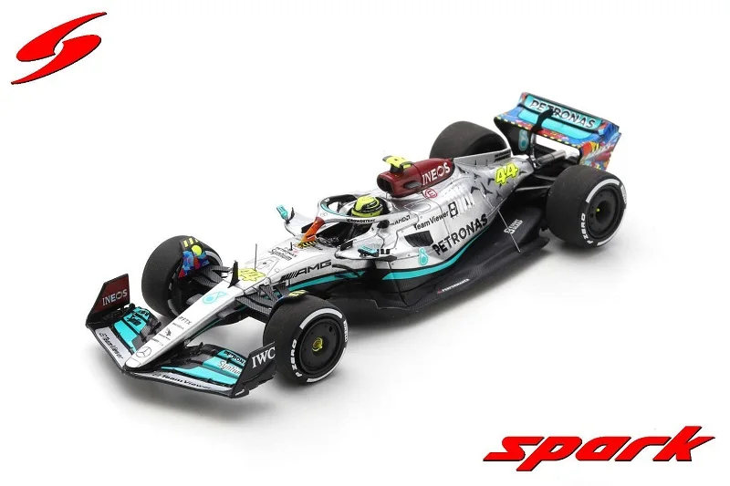 Spark 1:43 F1 2022 MB Petronas W13E Performance N0.44 L.Hamilton Miama GP Model Car