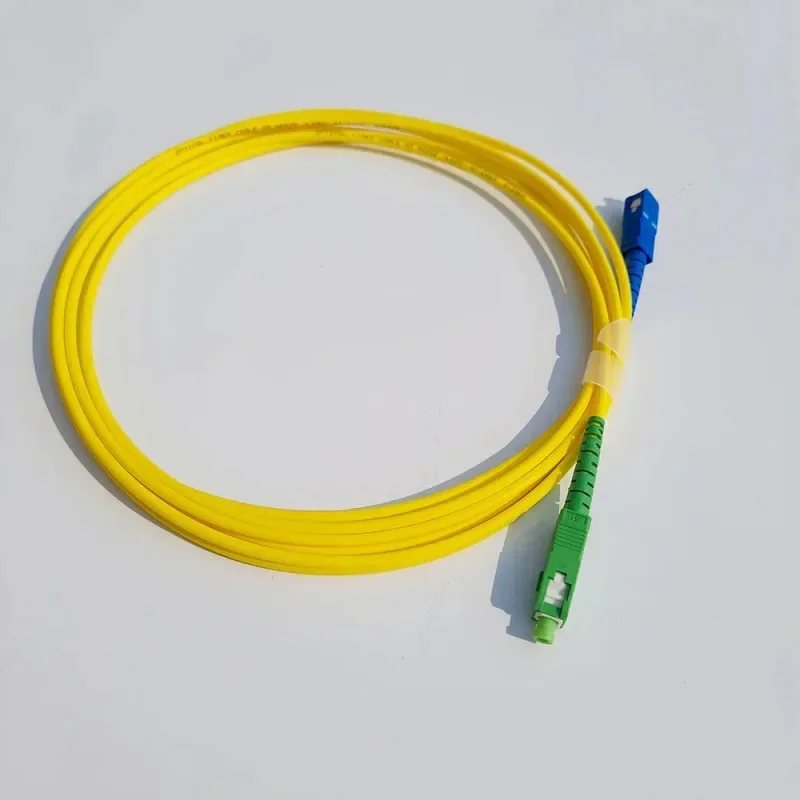 SC APC-SC UPC 광섬유 패치 코드 케이블, 심플렉스 FTTH SM 단일 모드, 광섬유 점퍼, 2.0mm 또는 3.0mm, 1m, 2m, 3m, 5m, 5 개