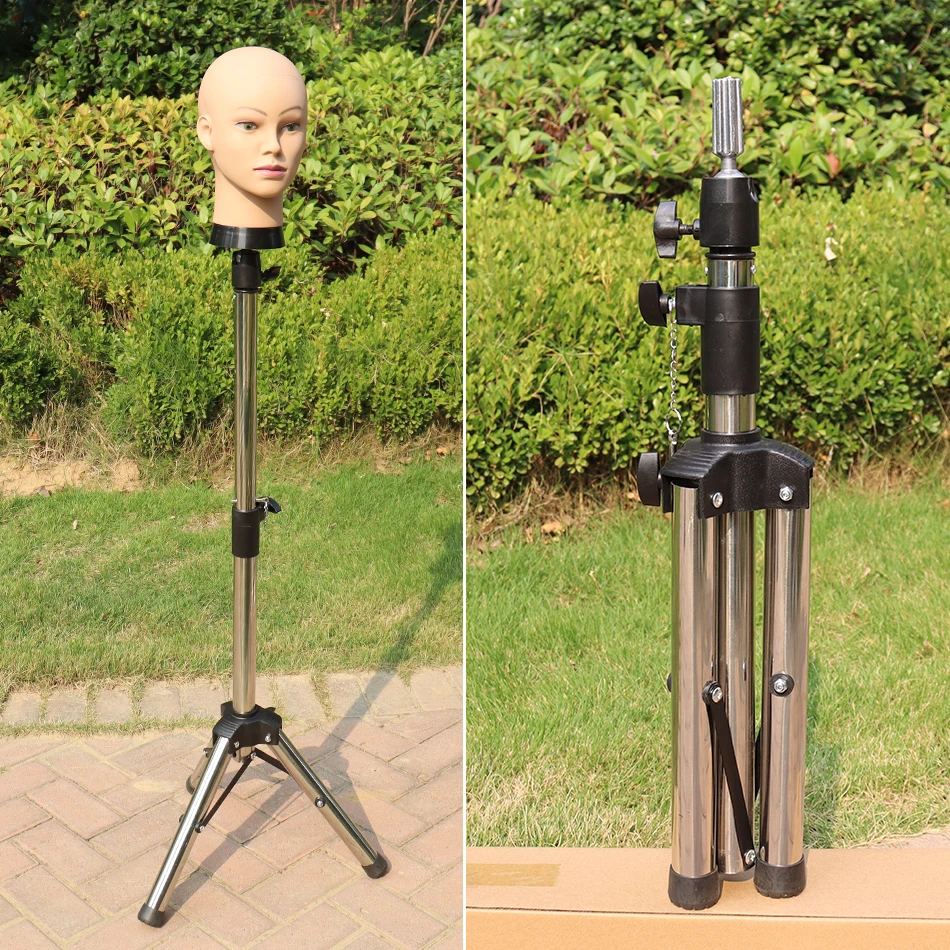 The New Adjustable Wig Stand Mannequin Head Tripod For Canvas Block Heads,Making Wigs,Styling,Cosmetology Hairdressing Trainning