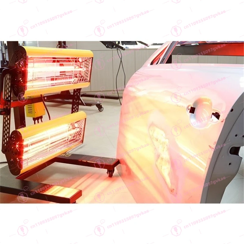 2600W 220V 110V Shortwave Infrared Paint Dryer  with Temperature Control  Timer Car Body Repair Paint Baking Lamp Heating Light