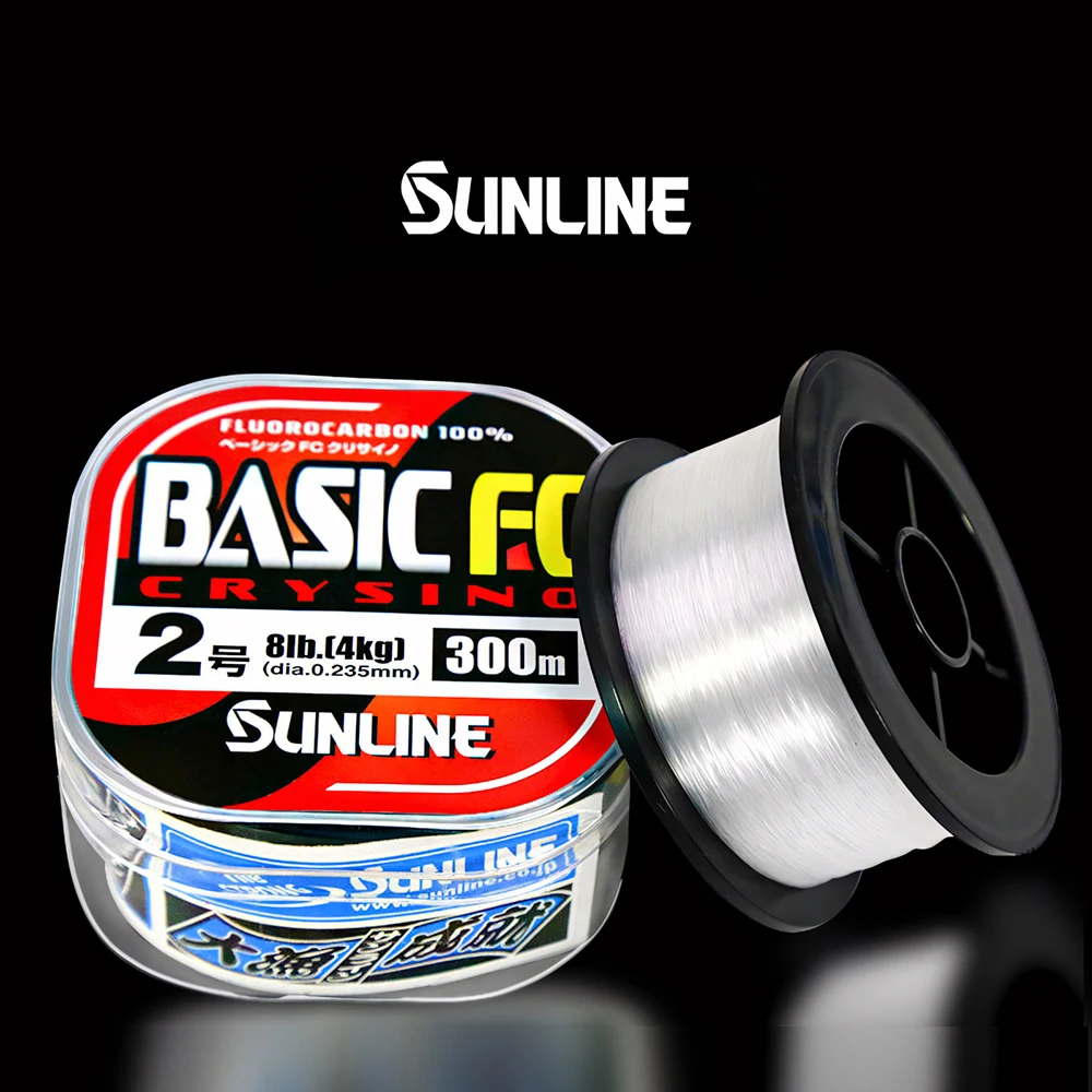 

Леска SUNLINE Basic FC Crysino 225/300M 2LB-20LB, прозрачная, из углеродного волокна, флюорокарбоновая леска