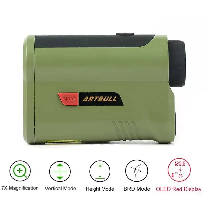 OLED Red Display Laser Rangefinder for Hunting 1200 2000Yard With 7x Amplification Long Distance Meter Outdoor