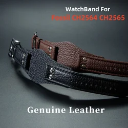Genuine leather watch strap for Fossil CH2564 CH2565 CH2891CH3051 22mm Men Comfortable Watch Band retro style Wristband