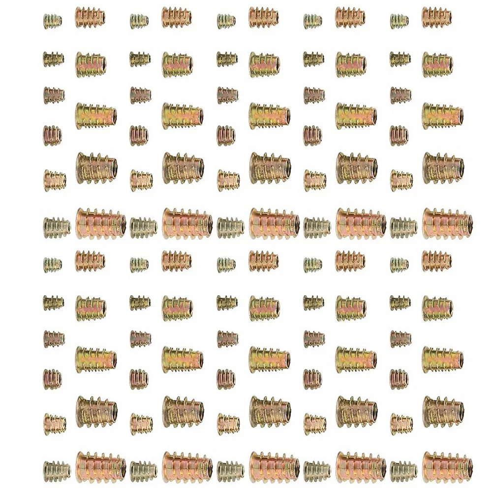 

460 Pcs Nut Embedding Wood Insert Threaded Furniture Fasteners Nuts Hardware Inserts Drive Number Screw Accessories