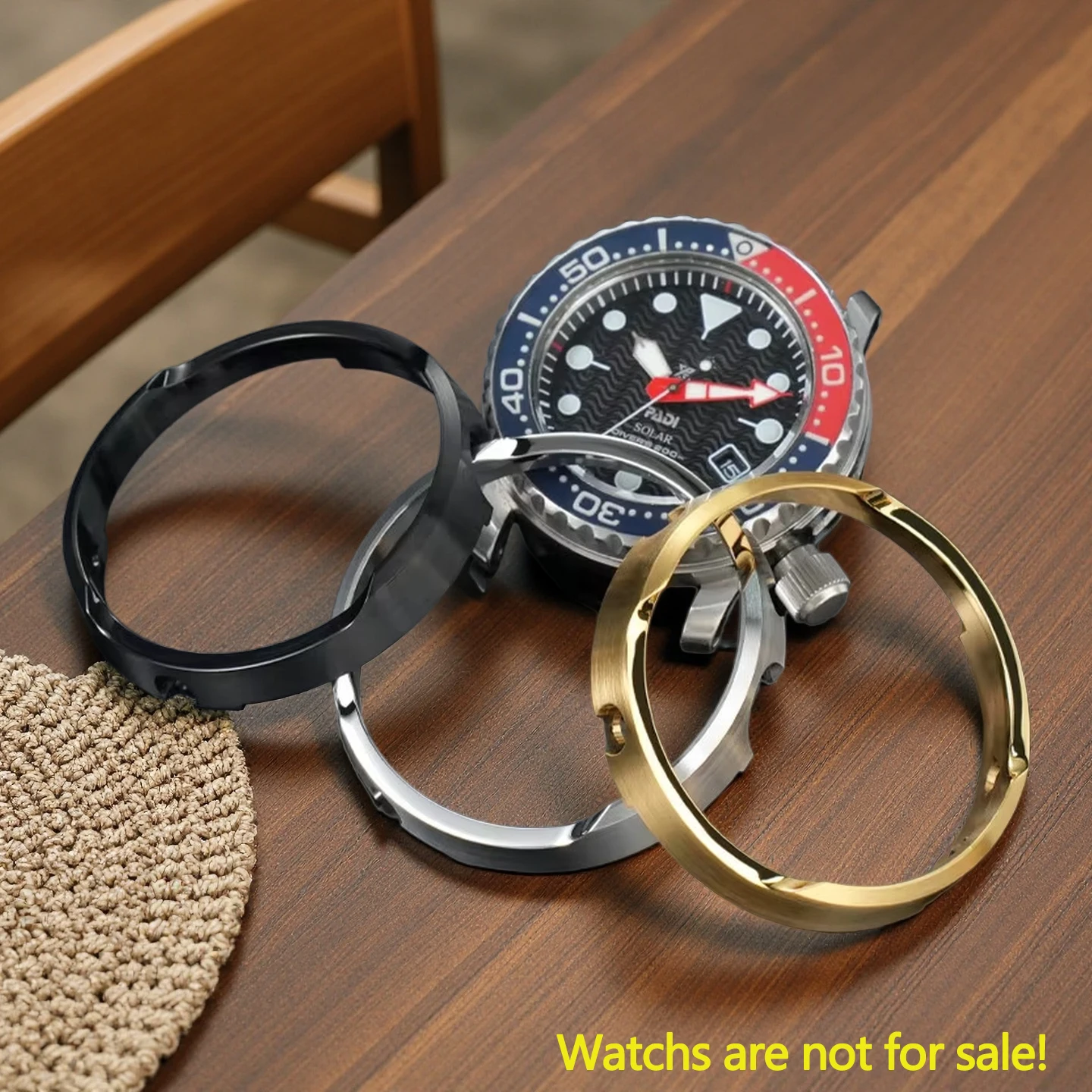 Silver Gold Modified Case Protector Shroud for Seiko Canned SNE497 498 499 518 533 535 537 Metal Armor Steel Bezel Outer Shell