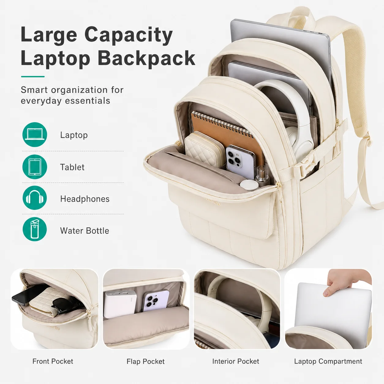 Рюкзак MOSISO Puffy для ноутбу – обзор и цена Laptop Backpack 15.6