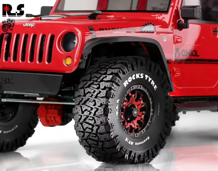4pcs 1.9 Inch Rubber Tyre 120*48mm For 1/10 Rc Crawler Car Trax Trx4 Axial Scx10 Wraith Scx10 Yikong Rgt Wrangler 1.9 Wheel
