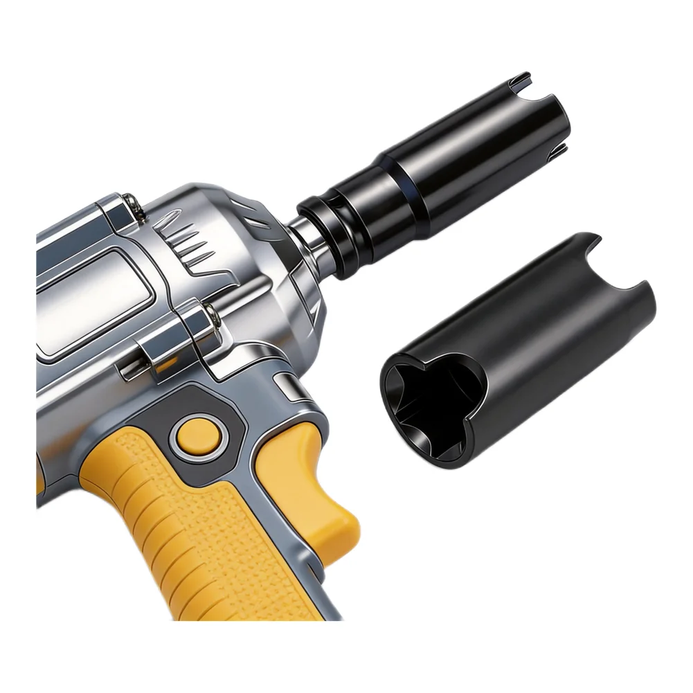 Chainsaw Clutch Sleeve Tool 52mm 58mm Socket Wrench Compatible with 1/2in Drive Adapters Thickened Chrome Vanadium Body