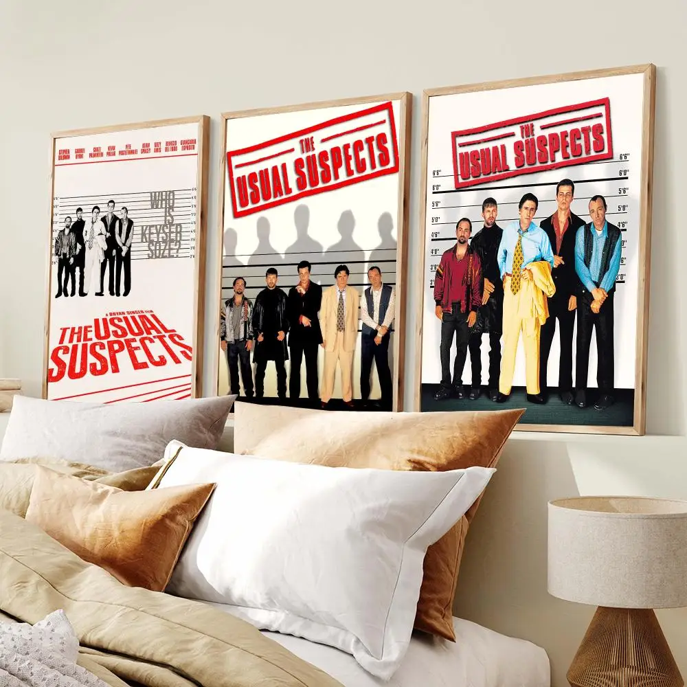 Crime Thriller U-Usual Suspects Poster Modern Minimalist Wall Art Prints Poster Home Decor Interior Bedroom Living Room