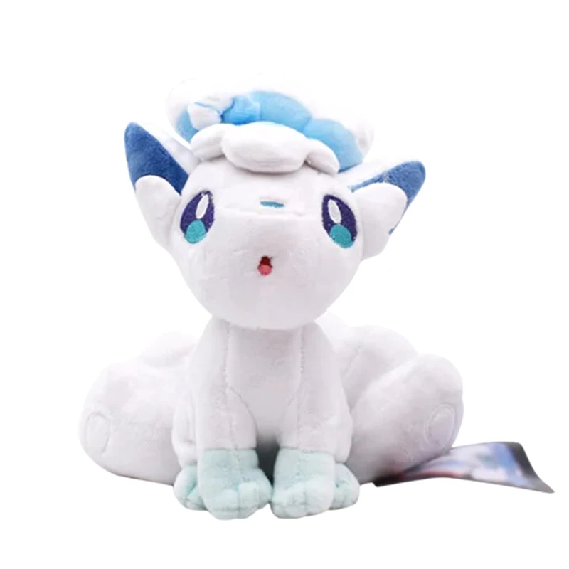 Pokemon Ice Vulpix Plush Toys Kawaii Alola Vulpix Plush Doll Soft Stuffed Animal Doll White Fox Ragdoll Christmas Gift For Kids