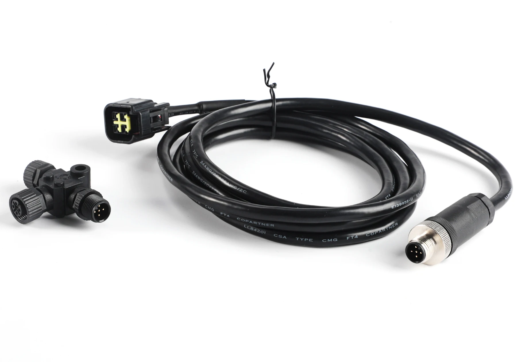 كابل واجهة محرك ياماها PLOSON YM-N2K_3PXM لشبكة يخت NMEA 2000 مع موصل T (1 م؛ 2 م؛ 5 م؛ 7 م) لـ Lowrance