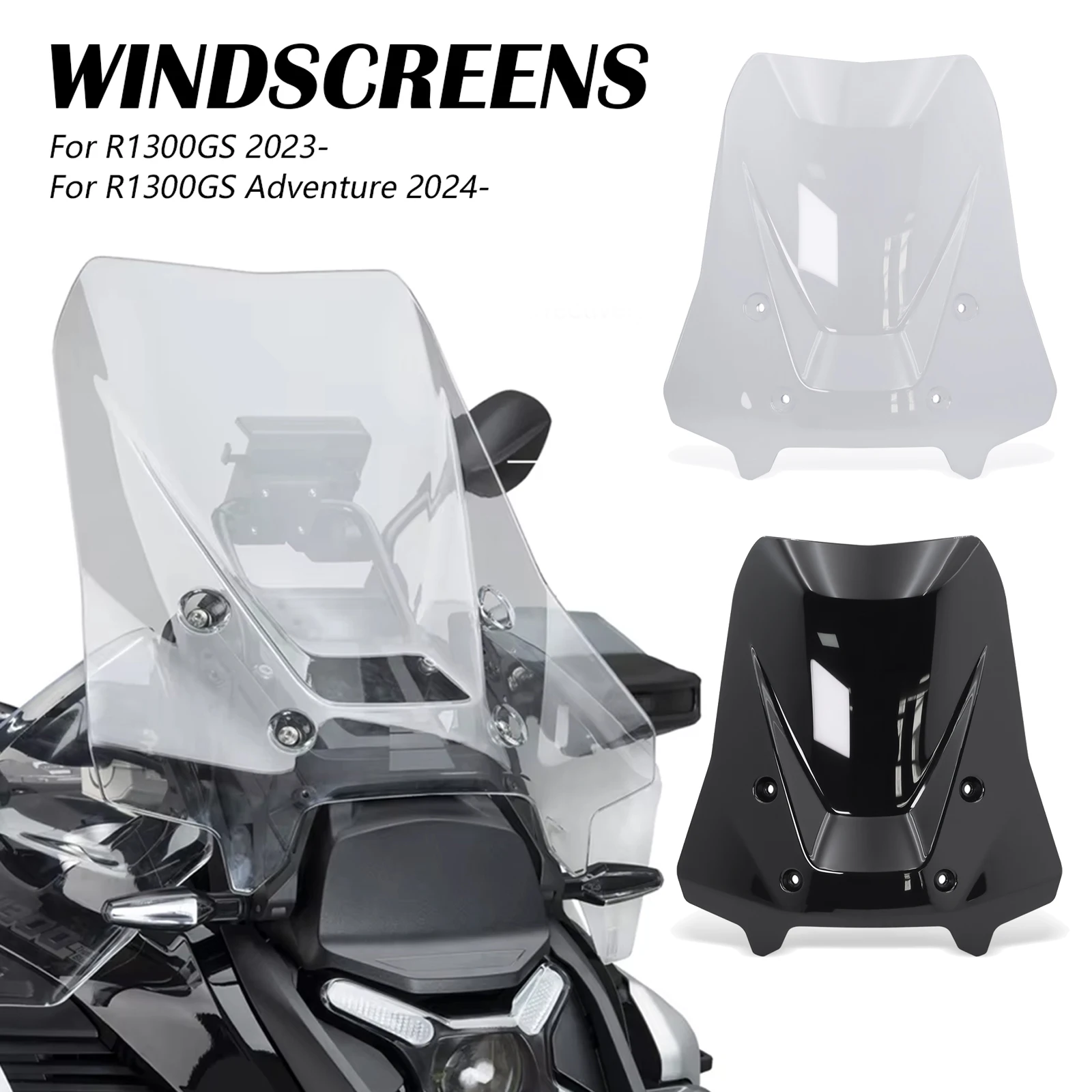 

Fits For BMW R1300GS ADV R 1300 GS Adventure 2023 2024 25 Motorcycle Accessories NEW Sport WindScreen Windshield Visor Deflector