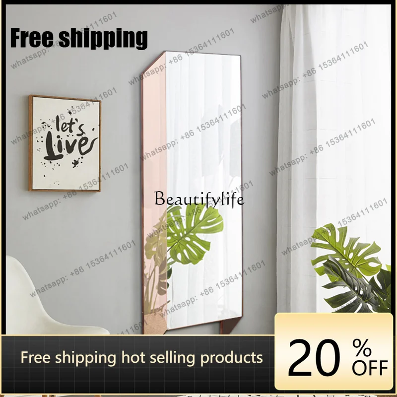 JJ Three-dimensional mirror full body wall hanging household Nordic light luxury wall hanging simple and modern
