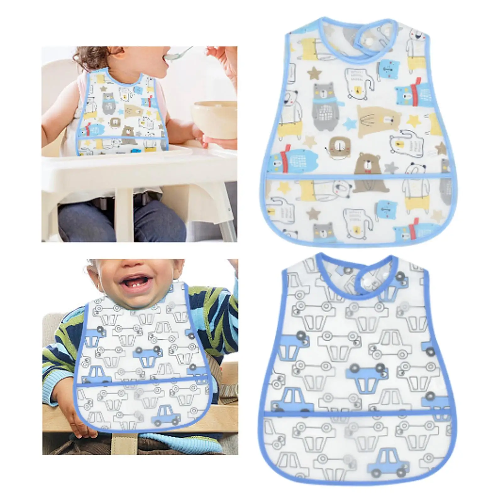 Feeding Bib Infant Feeding Accessory Washable Sleeveless for Feeding Eating