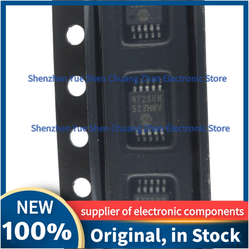 

(5/50 pieces) MCP4728A1-E/UN Silk Printing 4728A1 Original 12-bit DAC chip MSOP-10 package Digital-to-analog converter