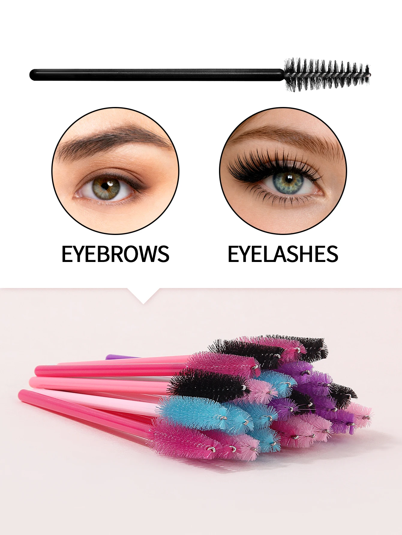 25本入り使い捨てまつげブラシ卸売 マスカラアプリケーター  - Eyelash Extension Wholesale のレビューと価格