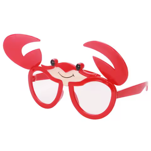 Funny Foldable Crab Costume Glasses Novelty Sunglasses Birthday Beach Party Favors Festive Party Supplies Decoration Accessories
