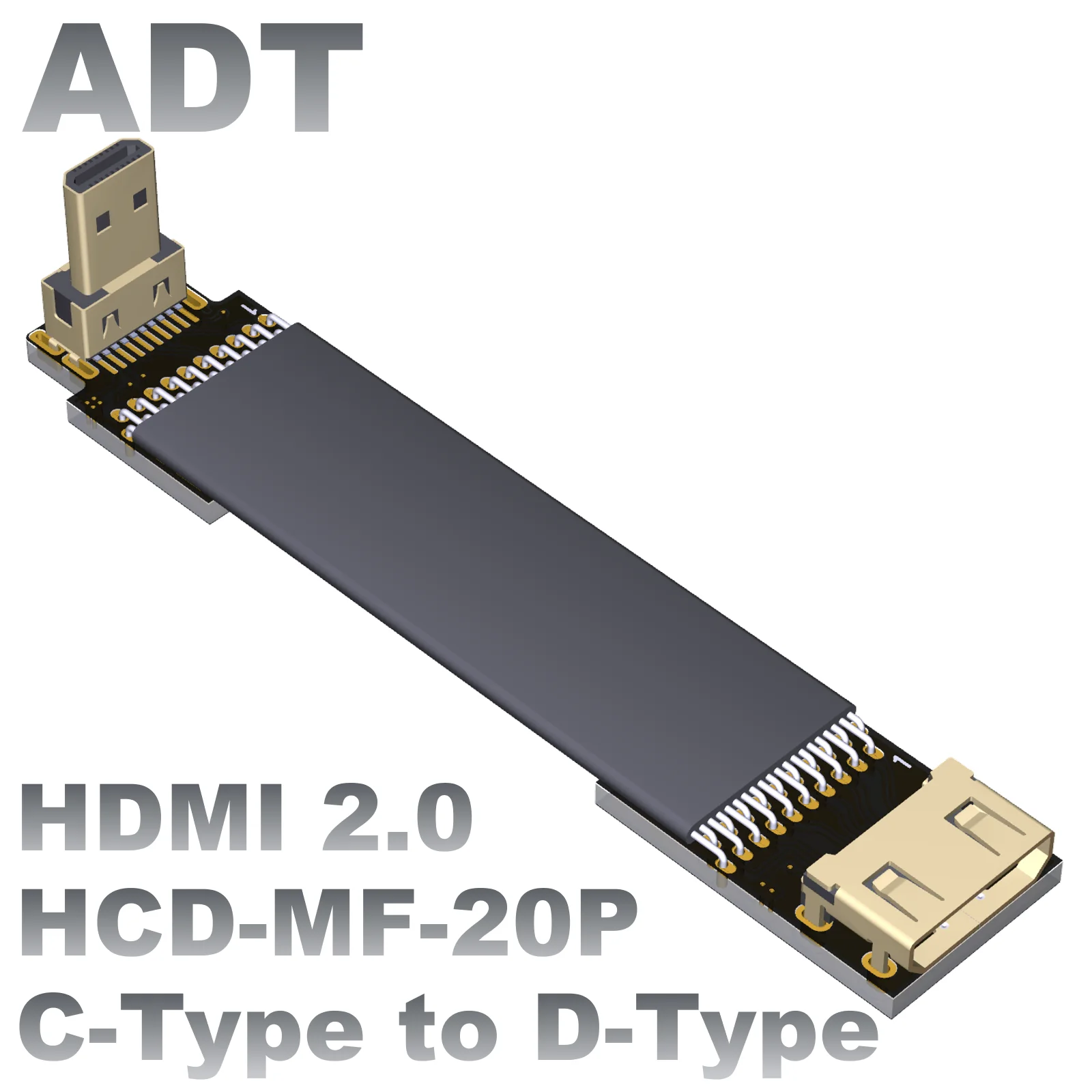 

ADT mini mini HDMI-compatible male to female to micro micro aerial camera adapter cable elbow 90 degree light ultra thin