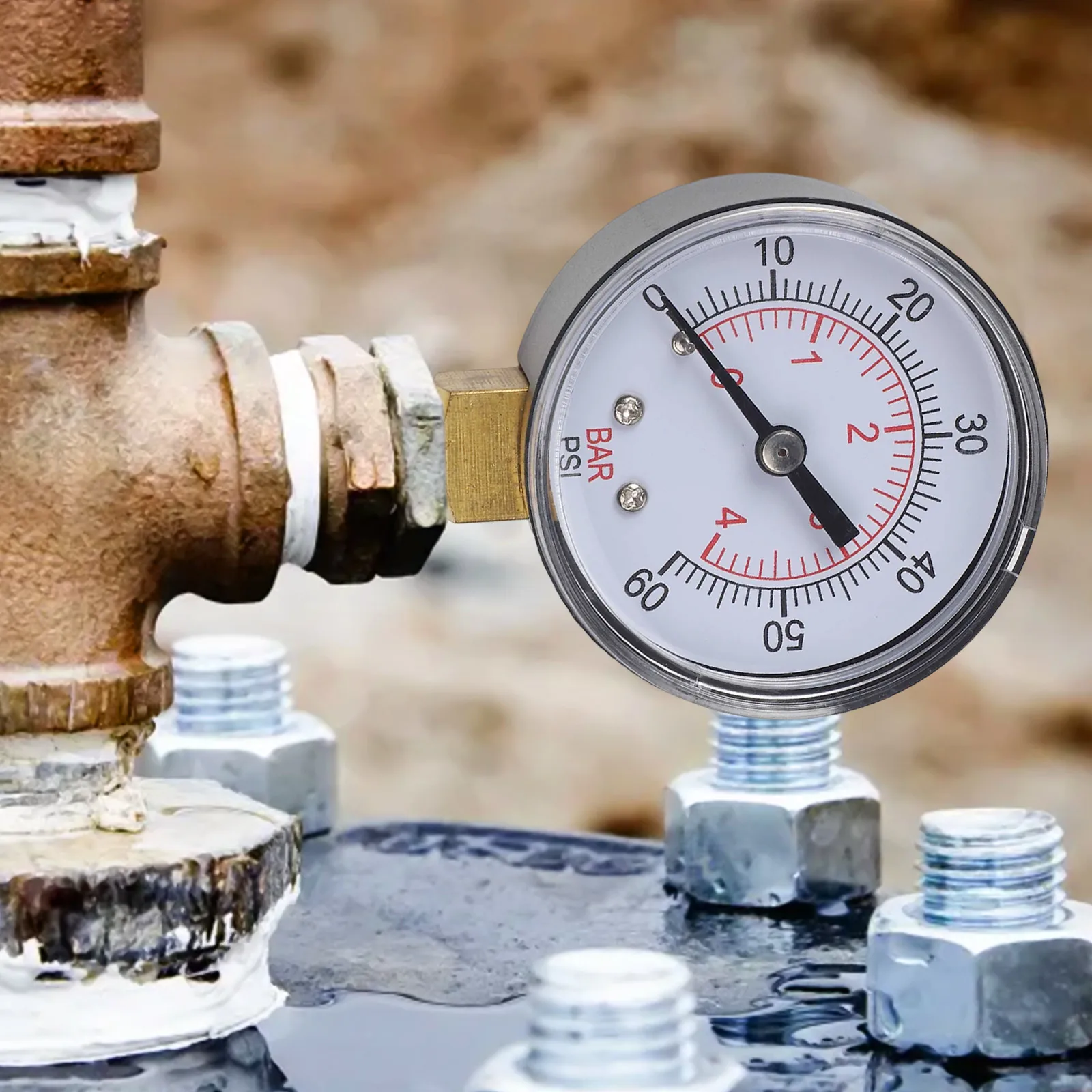 ECX270861 Bottom Mount Pressure Gauge For For For For Hayward Sand Pool Filter High Sensitivity Precise Readings