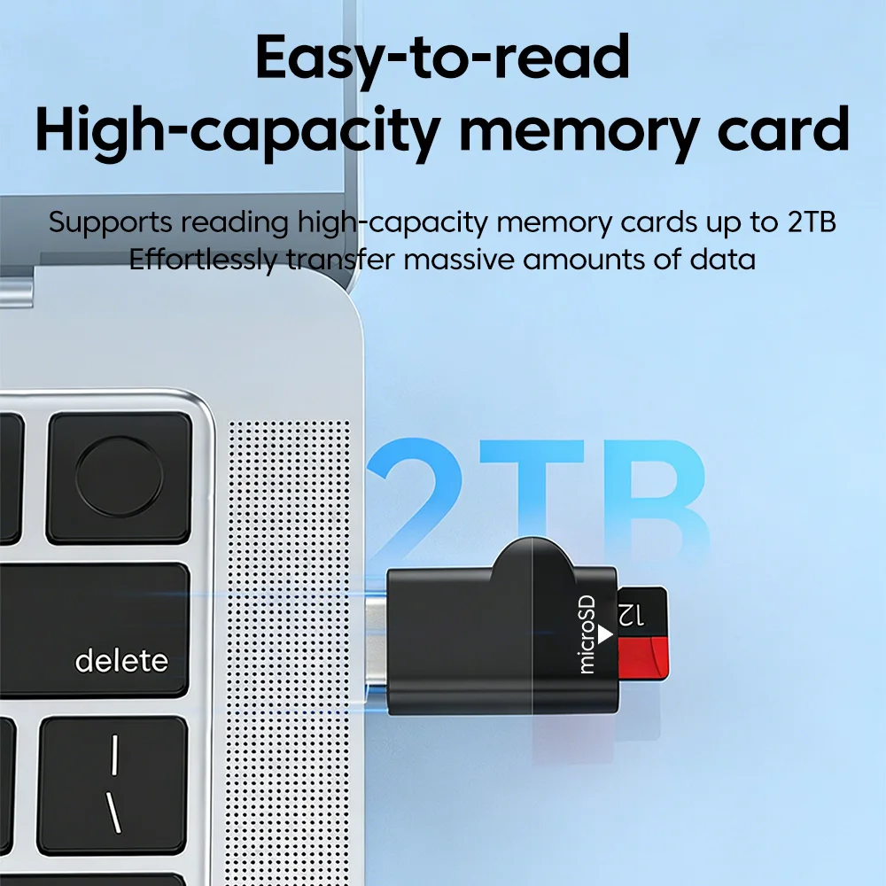 Plug and Play USB 3.0 Type C TF Card Reader Mini High Speed for Samsung Xiaomi Huawei Laptop Computer Smart Card Reader