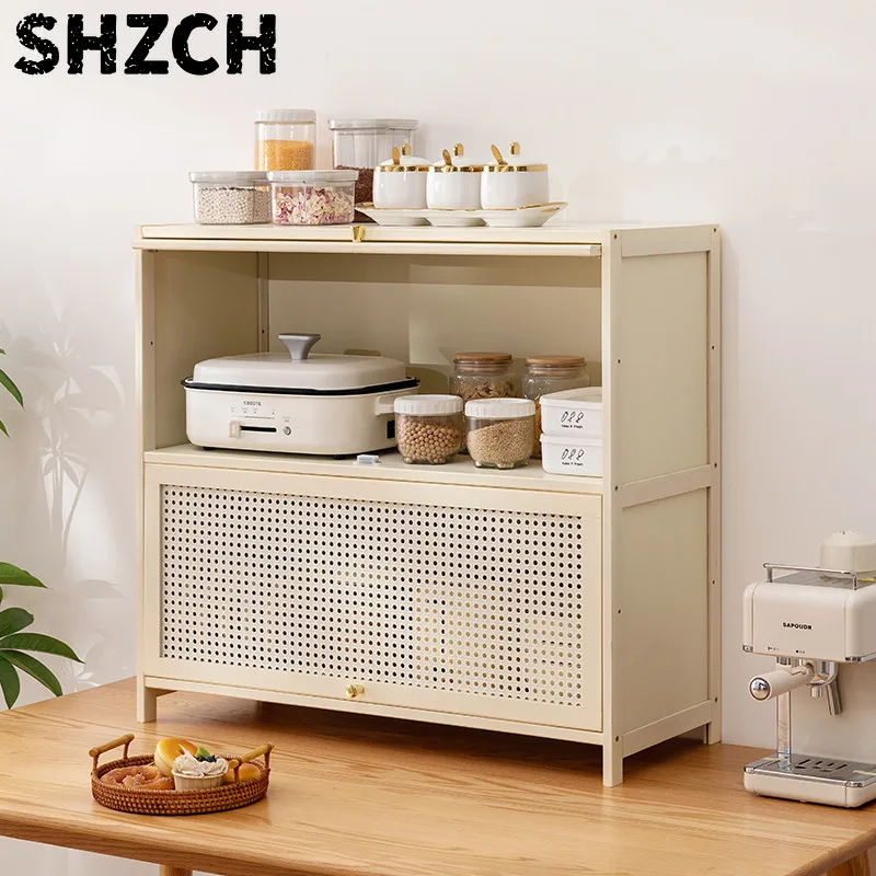 Countertop Kitchen Organizer Multi-Tier Spice Rack for Dishes/Bowls & Microwave Accessories Multi-Functional Cabinet
