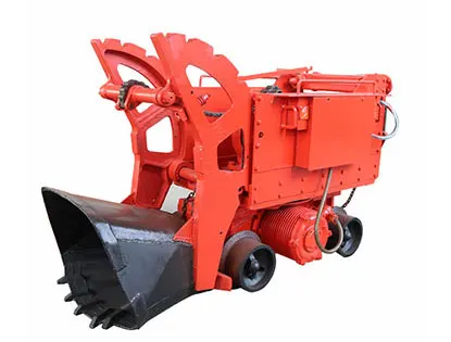 Pneumatic Coal Bucket Rock Loader Rock Loading Mining Machine