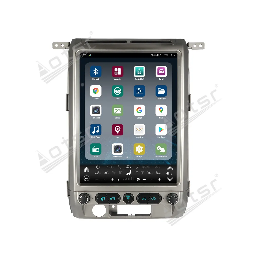 

12,1-дюймовый Android 14 Carplay для Ford F150 2009-2014 GPS-навигация Автомобильный радиоприемник HD с сенсорным экраном Мультимедийный автостерео головное устройство