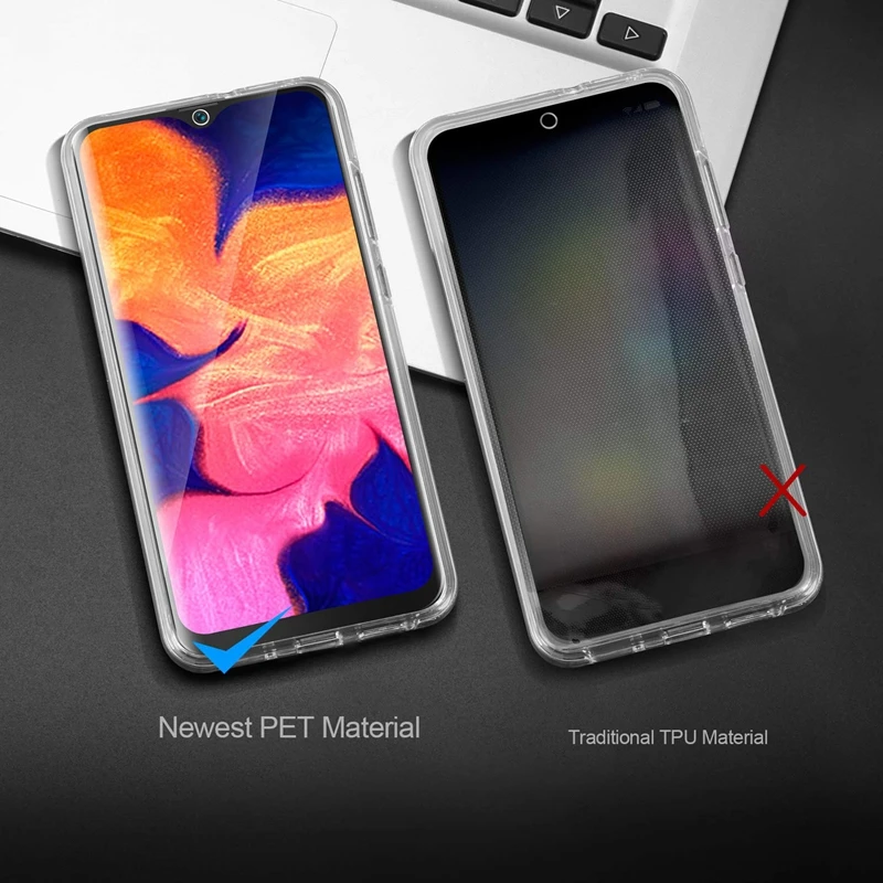 Etui 360 Shockproof Clear Case dla Xiaomi Mi 14T 15T Redmi Note 14 Pro 13 14C 13C 15 POCO X6 X7 F8 Double PC PET Front Back Cover — zdjęcie produktu 5