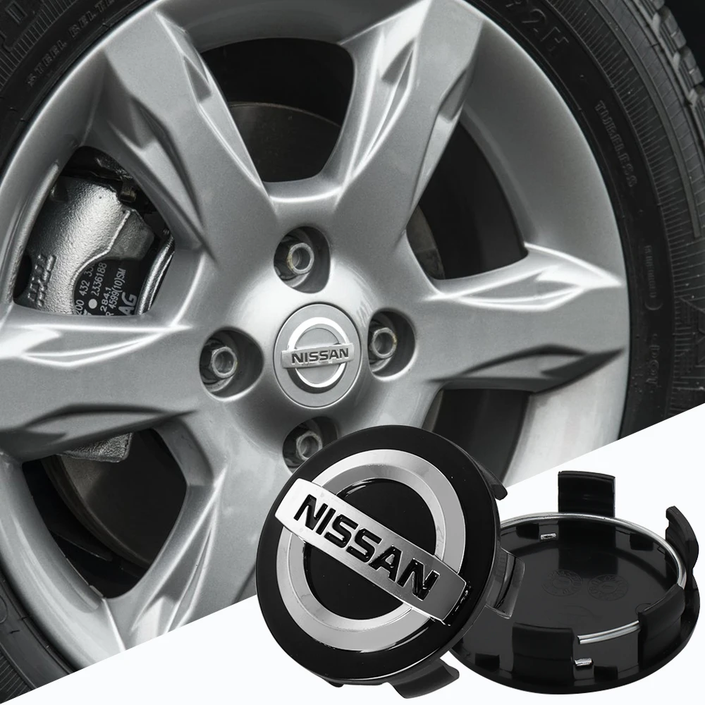 4Pcs 54MM/60MM Car Tire Hub Center Cap Sticker Car Accessories For Nissan Nismo X-Trail GTR Versa Almera Xterra V36 Note Teana