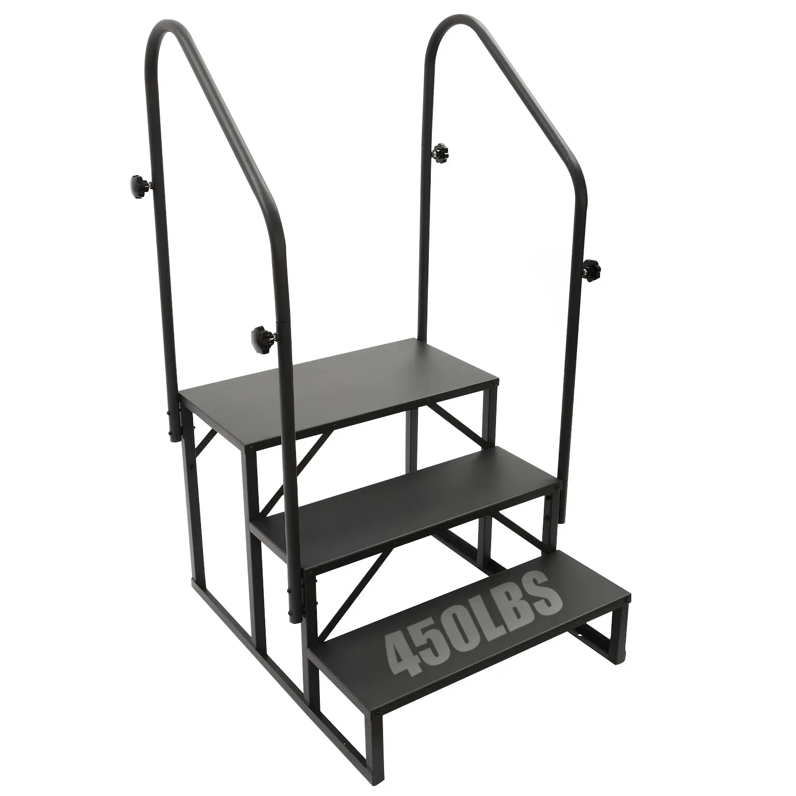 

Лестница для бассейна над землей, стремянка для автофургона с ручкой 2, грузоподъемность 450 фунтов, лестницы для бассейна, ступеньки для бассейна, для плавания Po