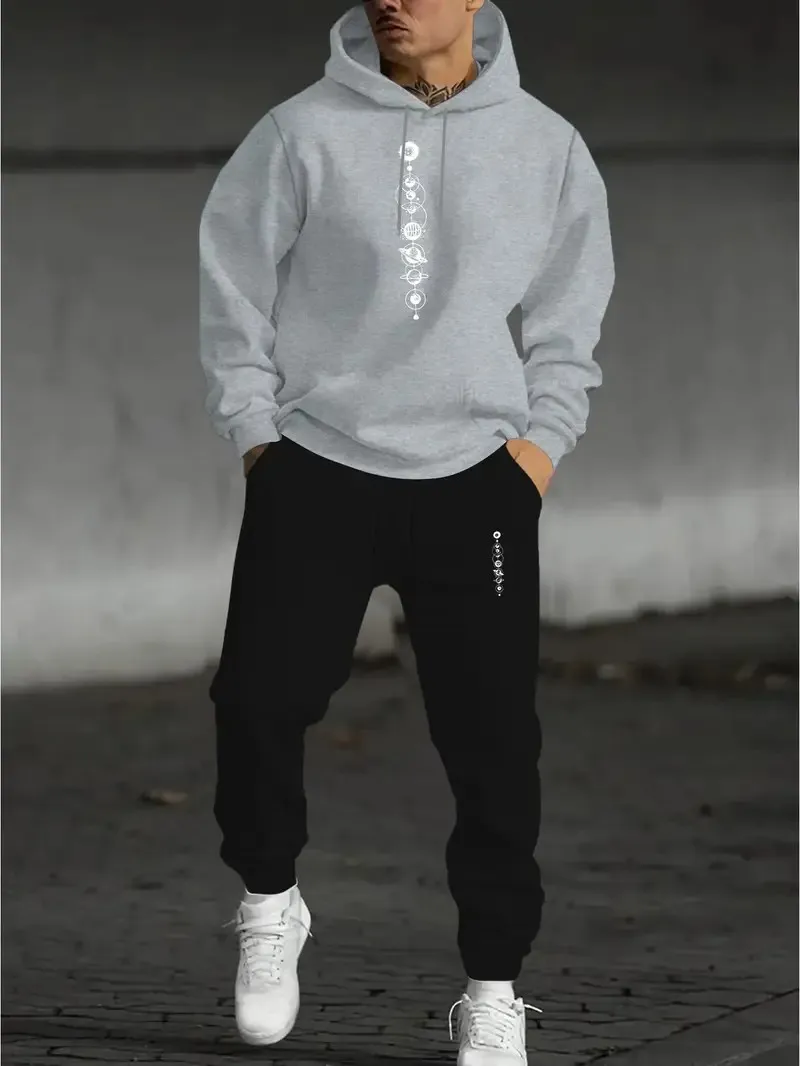 

The new men's set for Spring and Autumn 2025 features a casual fashionable soft and comfortable 3D pattern print